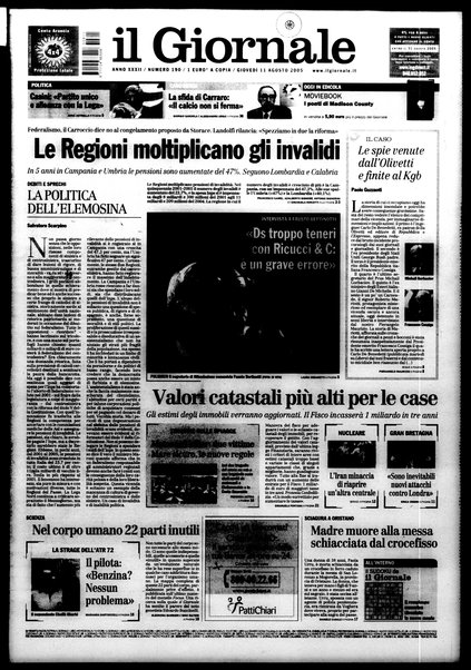 Il giornale : quotidiano del mattino